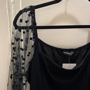 Sheer long sleeve dress